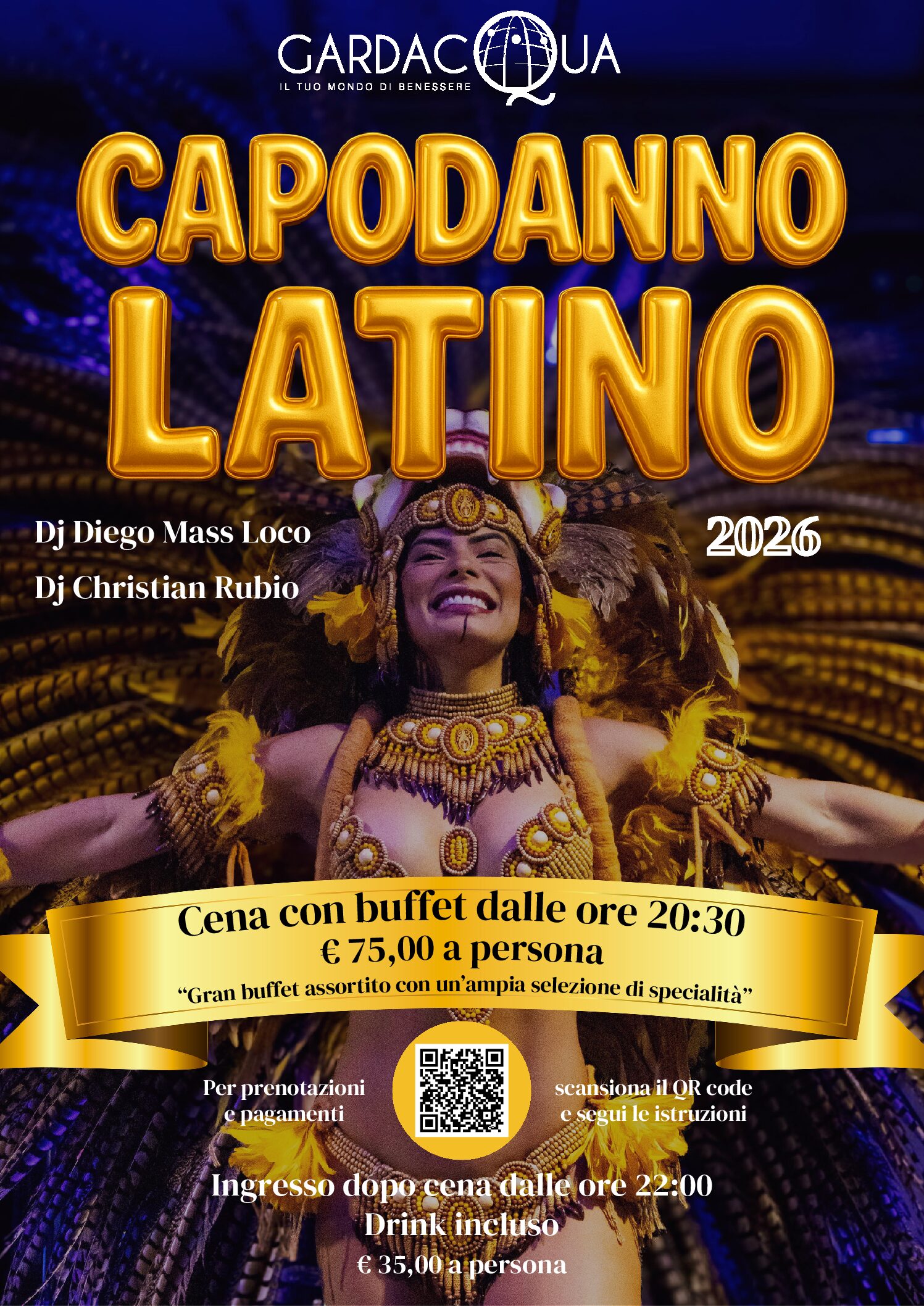 Capodanno Latino - INGRESSO DOPO CENA DALLE 22:00 (DRINK INCLUSO)